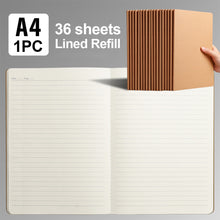 Load image into Gallery viewer, A4 Notebook To-Do Lined Paper Journal Diary Sketchbook Kraft Paper Daily Book Portable Notebook For School Supplies Stationery
