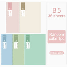 Load image into Gallery viewer, A5/B5 Notebook To-Do Lined Paper Journal Diary Sketchbook Kraft Paper Daily Book Portable Notebook For School Supplies Stationery
