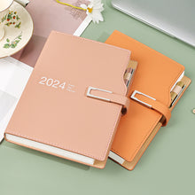 Load image into Gallery viewer, 2024 A6 Planner Notebook Diary Weekly Planner Agenda Goal Habit Schedules Journal Notebooks Stationery Office School Supplies
