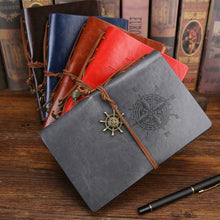 Load image into Gallery viewer, A5 PU Leather Kraft Paper Cover Diary Notebook Vintage Cover Traveler Album For Students Office School Supplies
