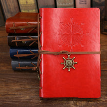 Load image into Gallery viewer, A7 PU Leather Kraft Paper Cover Diary Notebook Vintage Cover Traveler Album For Students Office School Supplies
