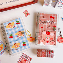 Load image into Gallery viewer, A6 Korean Kawaii Journal Notebook Loose-leaf Binder Bear Planner For Students Office School Supplies Notepad Stationery
