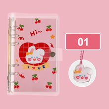 Load image into Gallery viewer, A6 Korean Kawaii Journal Notebook Loose-leaf Binder Bear Planner For Students Office School Supplies Notepad Stationery
