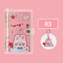 Load image into Gallery viewer, A6 Korean Kawaii Journal Notebook Loose-leaf Binder Bear Planner For Students Office School Supplies Notepad Stationery
