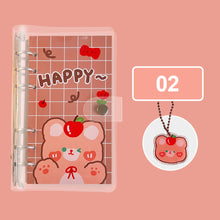 Load image into Gallery viewer, A6 Korean Kawaii Journal Notebook Loose-leaf Binder Bear Planner For Students Office School Supplies Notepad Stationery
