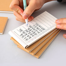 Load image into Gallery viewer, Portable Notebook Kraft Paper pocketbook Memo Pad Portable Pocket Notebook Planner Tearable Notepad To-Do List
