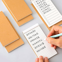 Load image into Gallery viewer, Portable Notebook Kraft Paper pocketbook Memo Pad Portable Pocket Notebook Planner Tearable Notepad To-Do List
