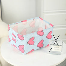 Load image into Gallery viewer, 1Pc Cosmetic Desktop Storage Box Foldable Bins Basket Box Container Mini Cute Fabric Organizer Small Canvas Toy Organizer
