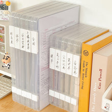 Load image into Gallery viewer, 1Pc File Storage Box A4 File Labelable Double Buckle Transparent Save Desktop Space Storage Office File Favorites Folder Home Office
