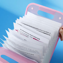 Load image into Gallery viewer, File Folder Multi-pages 13 Pockets Large Capacity Vertical Expandable Bag Paper Document Accordion File Organizer
