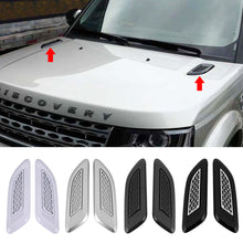 Load image into Gallery viewer, 2Pcs Universal Carbon Fiber Car Air Intake Inlet Bonnet Hoods Scoop Decoration Cover Vents Sticker Decorative Cover Tuning Accessories
