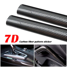 Load image into Gallery viewer, Universal Car Interior Moulding Sticker PU Leather Gap Filler 7D Carbon Fiber DIY Braid Trim Film Self Adhesive Luxury Car Styling
