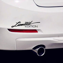 Load image into Gallery viewer, Creative Car LIMITED EDITION Stickers English Reflective Laser Sticker Auto Body Decoration Car Lamp Eyebrow Vinyl Decal
