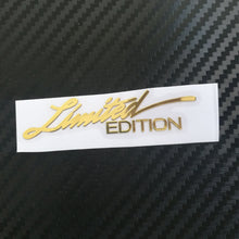 Load image into Gallery viewer, Limited Edition Car Sticker 3D Body Emblem Badge Metal Sticker Decal Car Motorcycle Decals Accessories
