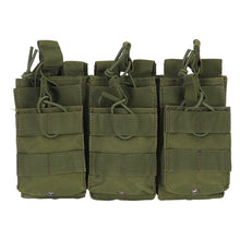 Load image into Gallery viewer, Tactical Triple Magazine Pouch Double-Layer Molle Pouch Mag Pouches Cartridge Holder for M4 M14 M16 AK AR Hunting Accessories
