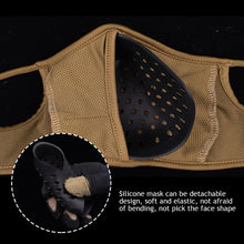 Load image into Gallery viewer, Outdoor Tactical Shooting Mask Detachable Silicone Breathable Elastic Soft Mask Free Ears Face Protective Airsoft Combat Mask-M/L
