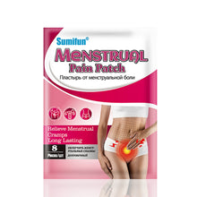 Load image into Gallery viewer, 8pcs/pack Menstrual Pain Patches Soothing Long-lasting Pain Relief Spontaneous Hot Patches Menstrual Care

