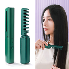 Load image into Gallery viewer, USB Charging Portable Mini Hair Straightener Curling Iron Adjustable Temperature Dual-purpose Hair Straightener Hair Style Tool
