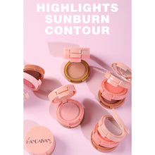 Load image into Gallery viewer, 3 in 1 Highlight Blush Contouring Makeup Palette Waterproof Long-lasting Stereoscopic Contour Face Makeup Cosmetics
