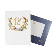 Load image into Gallery viewer, 3D Pop Up Anniversary Card 1st 10 21 30 60 Number Figure Greeting Cards for Birthday Wedding
