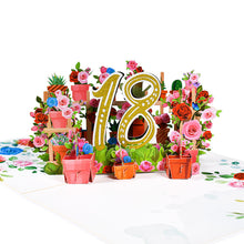 Load image into Gallery viewer, 3D Pop Up Anniversary Card 1st 10 21 30 60 Number Figure Greeting Cards for Birthday Wedding

