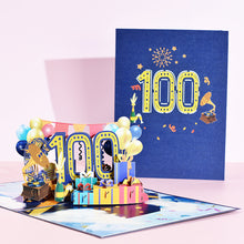 Load image into Gallery viewer, 3D Pop Up Anniversary Card 1st 10 21 30 60 Number Figure Greeting Cards for Birthday Wedding
