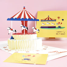 Load image into Gallery viewer, 3D Pop Up Birthday Card for Kids Boy Girl Baby Shower First Birthday Party Greeting Cards Postcards Gifts with Envelope For Family Friends Lover

