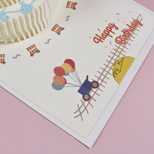 Load image into Gallery viewer, 3D Pop Up Birthday Card for Kids Boy Girl Baby Shower First Birthday Party Greeting Cards Postcards Gifts with Envelope For Family Friends Lover
