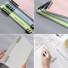 Load image into Gallery viewer, 160 Pages B5/A5 Coil Spiral Loose-leaf Notebook Journals Morandi Basic Diary Weekly Planner Book School Office Stationery
