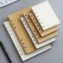 Load image into Gallery viewer, A6/A5 Loose Leaf Notebook Refill Spiral Binder Inner Page Blank Line Diary Agenda Planner School Stationery Office Supplies
