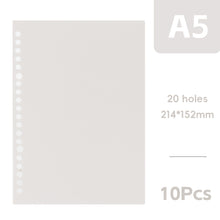 Load image into Gallery viewer, A5 Retro Color DIY Loose-leaf Notebook Accessories Creative Detachable Assembly 20 Holes Loose-leaf Ring Loose-leaf Cover Page Book

