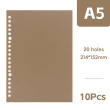 Load image into Gallery viewer, A5 Retro Color DIY Loose-leaf Notebook Accessories Creative Detachable Assembly 20 Holes Loose-leaf Ring Loose-leaf Cover Page Book
