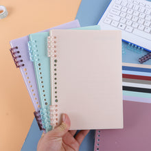 Load image into Gallery viewer, A5 Retro Color DIY Loose-leaf Notebook Accessories Creative Detachable Assembly 20 Holes Loose-leaf Ring Loose-leaf Cover Page Book
