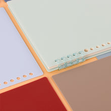 Load image into Gallery viewer, A5 Retro Color DIY Loose-leaf Notebook Accessories Creative Detachable Assembly 20 Holes Loose-leaf Ring Loose-leaf Cover Page Book
