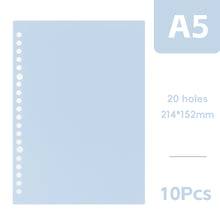 Load image into Gallery viewer, A5 Retro Color DIY Loose-leaf Notebook Accessories Creative Detachable Assembly 20 Holes Loose-leaf Ring Loose-leaf Cover Page Book
