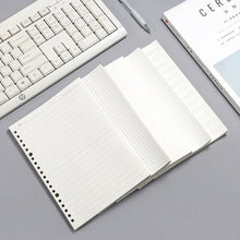 Load image into Gallery viewer, A6/A5 Loose Leaf Notebook Refill Spiral Binder Inner Page Grid Blank Line Diary Agenda Planner School Stationery Office Supplies
