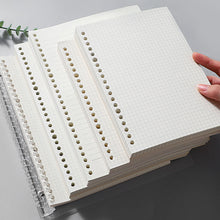 Load image into Gallery viewer, A6/A5 Loose Leaf Notebook Refill Spiral Binder Inner Page Grid Blank Line Diary Agenda Planner School Stationery Office Supplies

