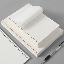 Load image into Gallery viewer, A6/A5 Loose Leaf Notebook Refill Spiral Binder Inner Page Grid Blank Line Diary Agenda Planner School Stationery Office Supplies
