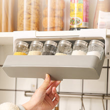 Load image into Gallery viewer, Kitchen Spice Rack Self-adhesive Wall-mounted Under-Shelf Seasoning Bottle Storage Rack Spice Organizer Kitchen Storage Rack
