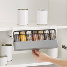 Load image into Gallery viewer, Kitchen Spice Rack Self-adhesive Wall-mounted Under-Shelf Seasoning Bottle Storage Rack Spice Organizer Kitchen Storage Rack
