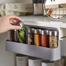 Load image into Gallery viewer, Kitchen Spice Rack Self-adhesive Wall-mounted Under-Shelf Seasoning Bottle Storage Rack Spice Organizer Kitchen Storage Rack
