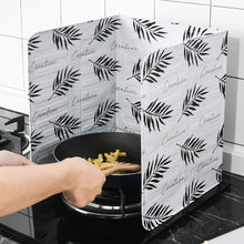 Load image into Gallery viewer, Aluminium Foil Kitchen Oil Anti Splatter Shield Guard Cooking Frying Oil Splash Screen Cover Foldable Scald Proof Board Wall Tile Protector
