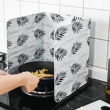 Load image into Gallery viewer, Aluminium Foil Kitchen Oil Anti Splatter Shield Guard Cooking Frying Oil Splash Screen Cover Foldable Scald Proof Board Wall Tile Protector
