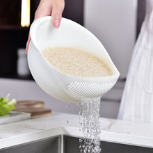 Load image into Gallery viewer, Rice Sieve Plastic Colander Kitchen Drain Basket with Handles Rice Bowl Strainer Strainer Basket Sink Drain Kitchen Tools

