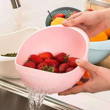 Load image into Gallery viewer, Rice Sieve Plastic Colander Kitchen Drain Basket with Handles Rice Bowl Strainer Strainer Basket Sink Drain Kitchen Tools

