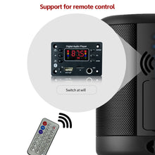 Load image into Gallery viewer, Car Audio DC 12V MP3 Bluetooth 5.0 WMA WAV APE Decoder Board Hands-free Microphone USB TF FM Radio Mp3 Music Player Speaker
