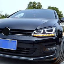 Load image into Gallery viewer, Pair Car Headlight Eyebrow Eyelid Cover Decorative Trim Fit For VW Golf 7 VII GTI GTD R MK7 2013-2017 Accessories

