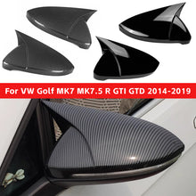 Load image into Gallery viewer, 2Pcs Car Door Side Mirror Covers Sides Rearview Cover For VW Golf MK7 MK7.5 R GTI GTD 2014-2019 ABS Auto Exterior Accessories
