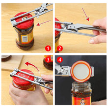Load image into Gallery viewer, Multifunctional Can Opener Beer Bottle Opener Adjustable Stainless Steel Manual Jar master Opener Gripper Kitchen Supplies
