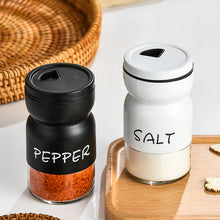Load image into Gallery viewer, Farmhouse Salt And Pepper Shakers Set With Adjustable Lids, Modern Home Country Kitchen Decor, Cute Shaker Set
